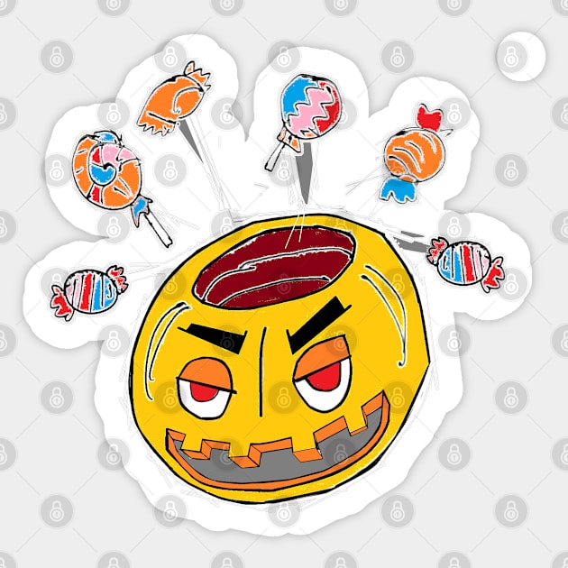 TABCxon #011 Hallo Halloween Pumpkin N Candy Sticker by TABCXON